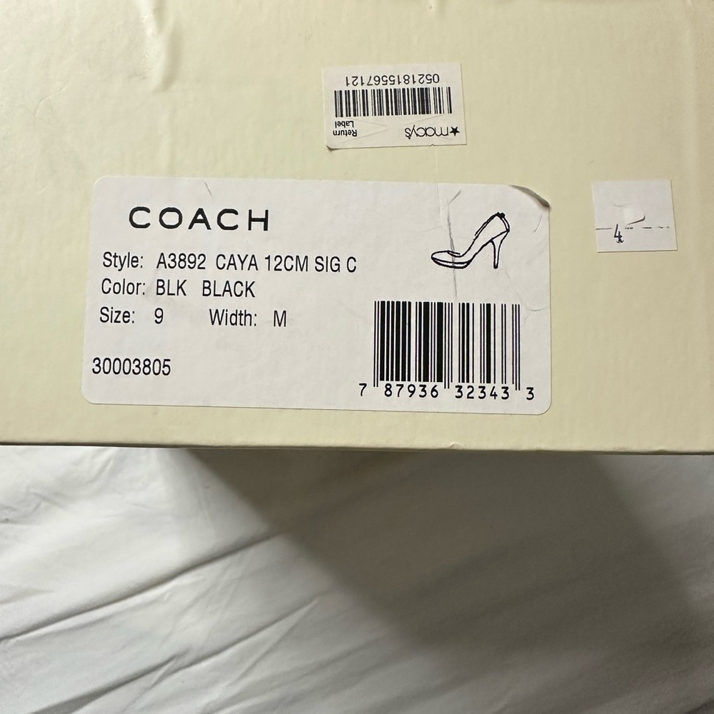 Coach EUC Caya Monogram Signature Logo Stiletto Heel - Picture 9 of 11